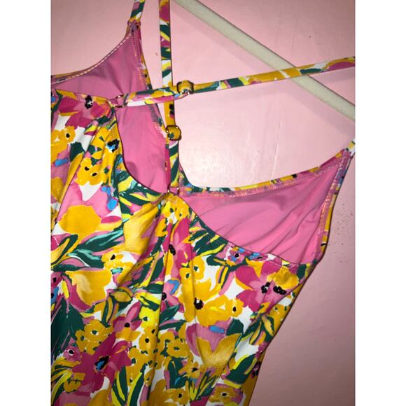 NWT Anne Cole swimsuit tankini top with built in bra size X-small - Picture 6 of 9